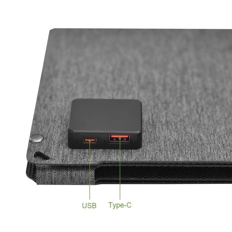 30W 12V ভাঁজযোগ্য সৌর প্যানেল আপনার পোর্টেবল সেল ফোন চার্জিং জন্য অপরিহার্য হাতিয়ার