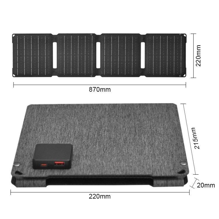 30W 12V ভাঁজযোগ্য সৌর প্যানেল আপনার পোর্টেবল সেল ফোন চার্জিং জন্য অপরিহার্য হাতিয়ার