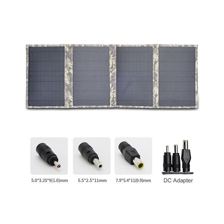 70W 80W ভাঁজযোগ্য সৌর প্যানেল চার্জার সিই/এফসিসি/আরওএইচএস/পিএসই বহিরাগত কার্যকলাপের জন্য প্রত্যয়িত