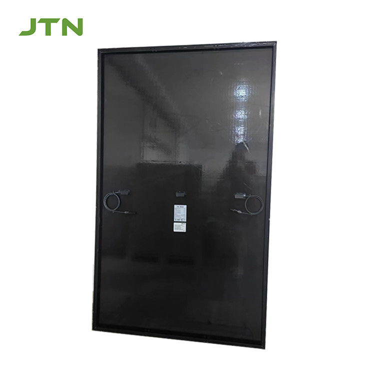 220 ভোল্ট আউটপুট 450W মোনো সোলার প্যানেল সমস্ত কালো ডিজাইন এবং কাস্টমাইজযোগ্য লোগো প্রিন্ট সহ