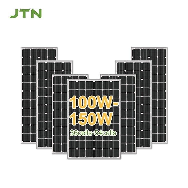 100W 110W 170W কালো Mono PERC শিংলেড সোলার সেল প্যানেল 23-24.2% দক্ষতার সাথে