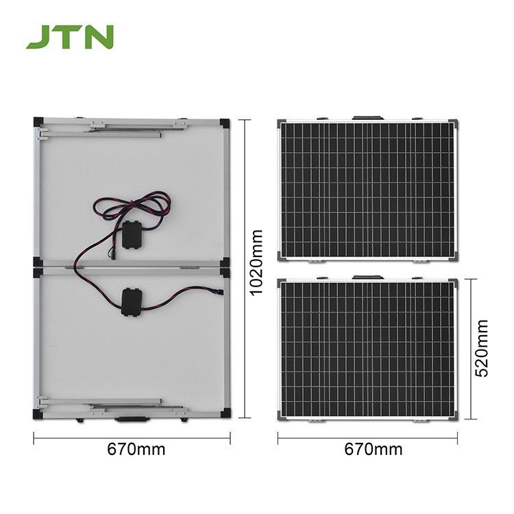 চ্যাম্পিং মোনো 100W PV ভাঁজ সৌর প্যানেল সিই/এফসিসি/আরওএইচএস/পিএসই সার্টিফাইড 12 বছর কারিগরি